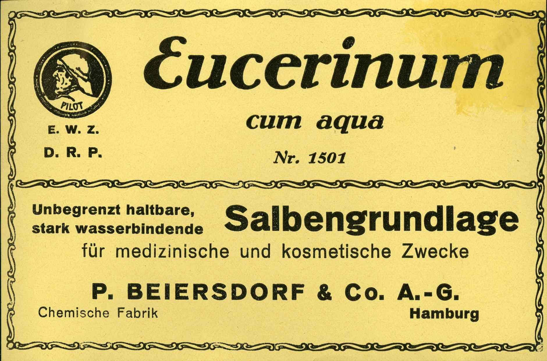 Eucerinum cum aqua 1920