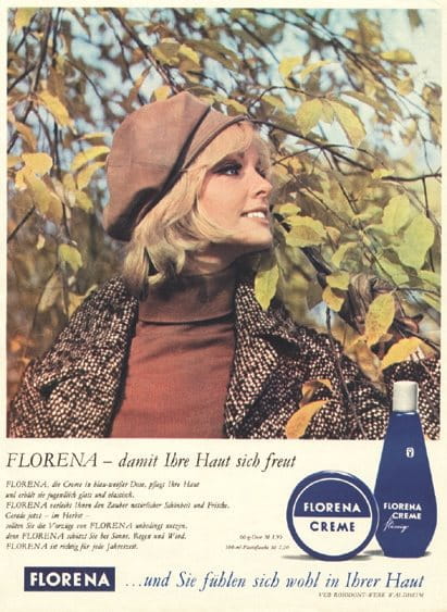 Florena advertisement poster 1960s
