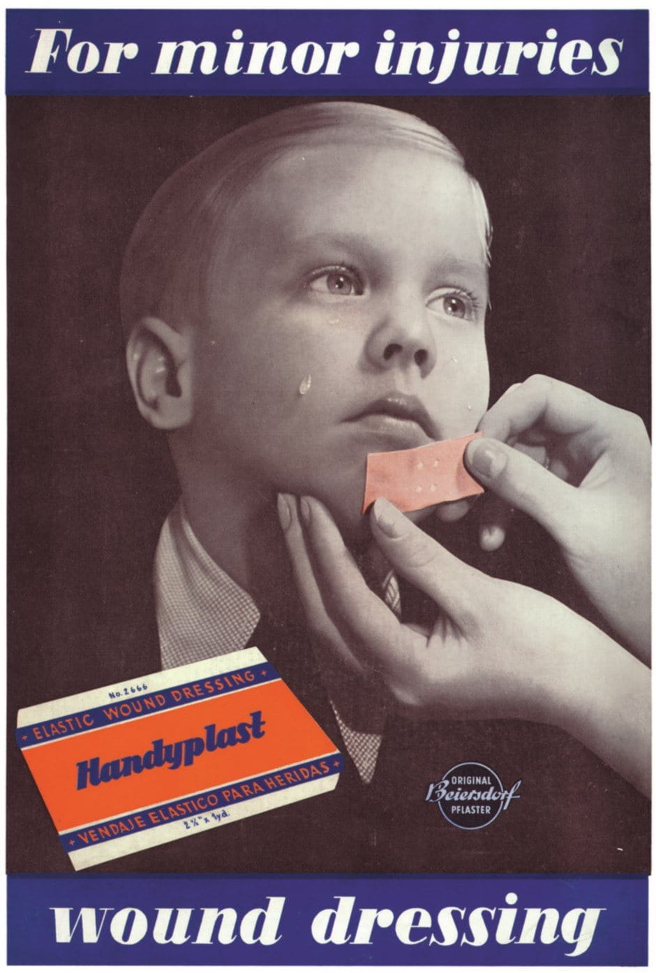 Hansaplast advertisement poster 1952