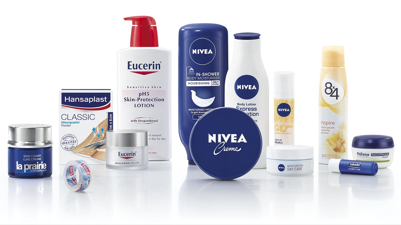 Beiersdorf product range large including tesa