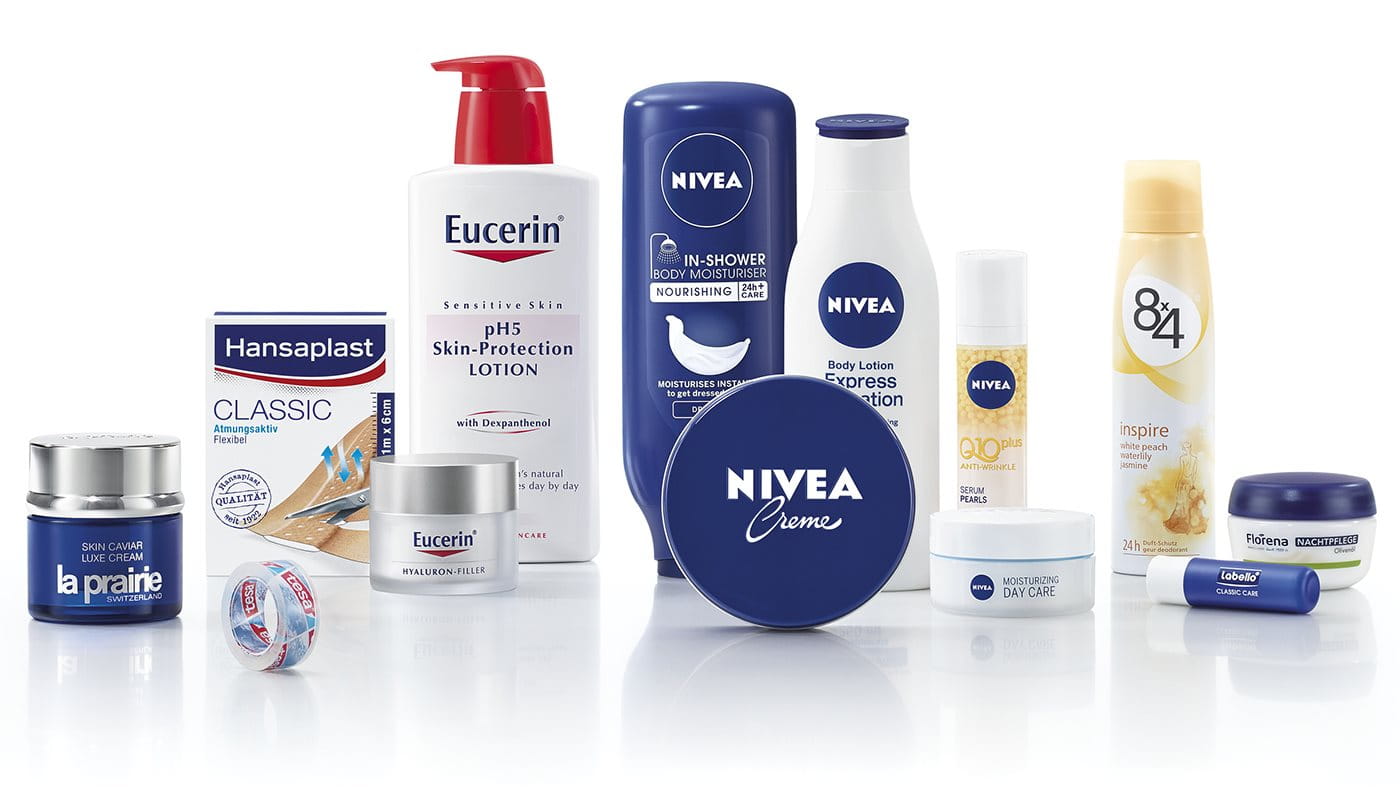 Beiersdorf product range large including tesa