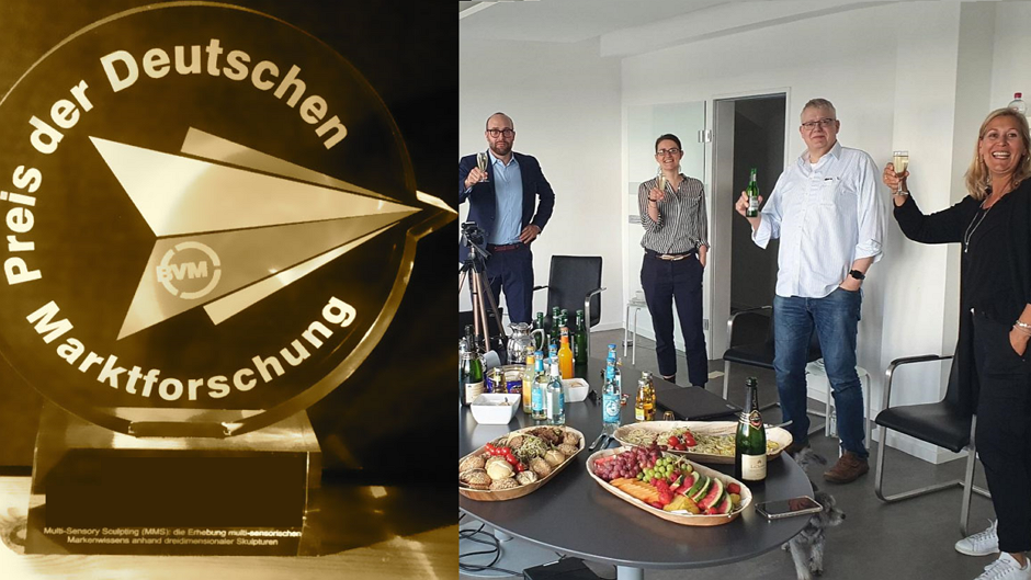 A big award ceremony could not be realized in times of Covid-19. But the team celebrated in a small group with physical distance