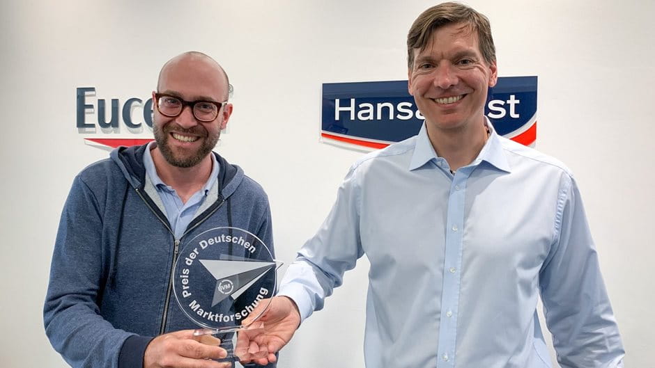Florian Renz, Head of Consumer & Market Intelligence Eucerin Germany and Lasse Wolfarth, Market Research Specialist Health Care