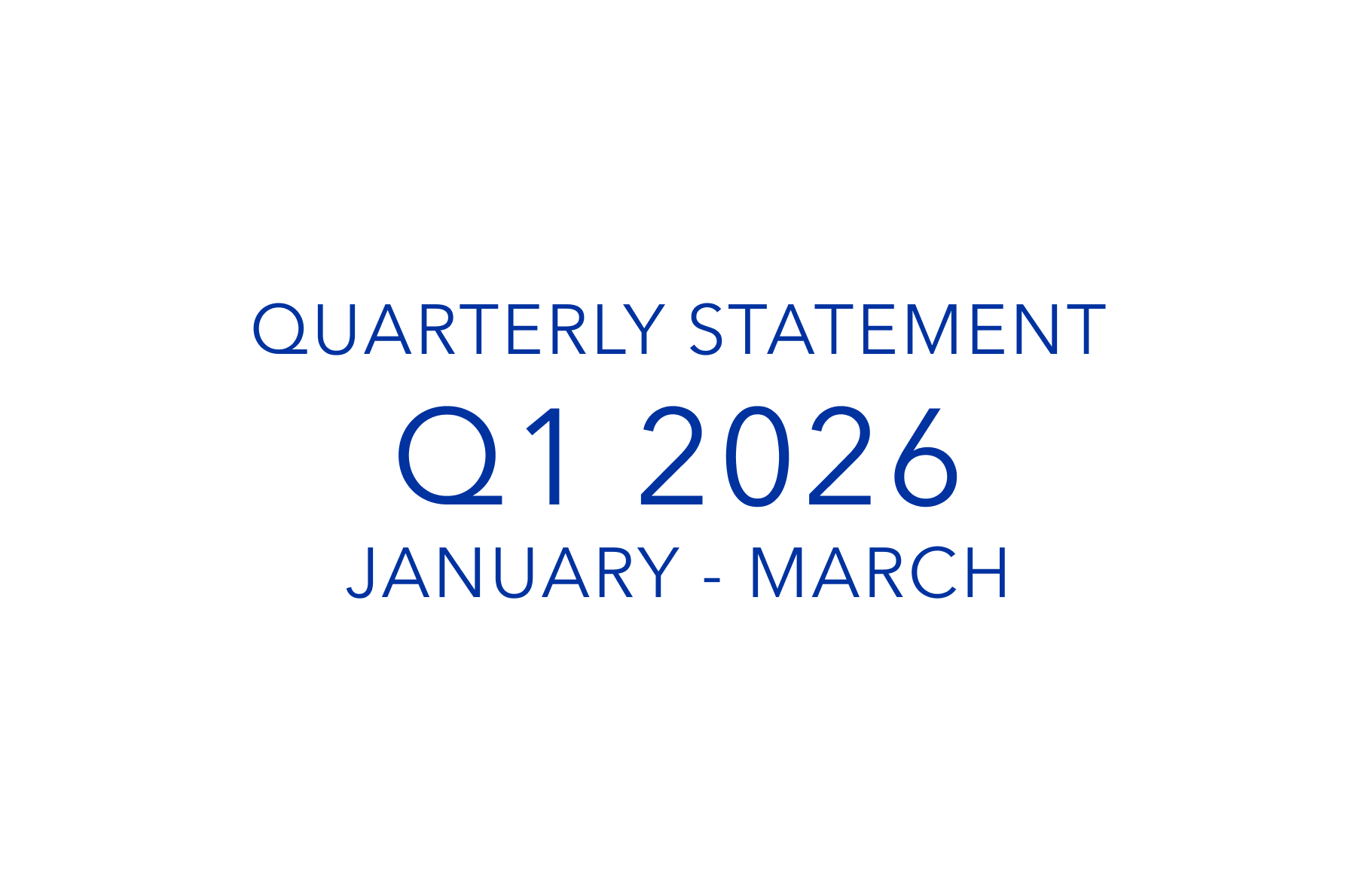 Quarterly Statement January - March 2026