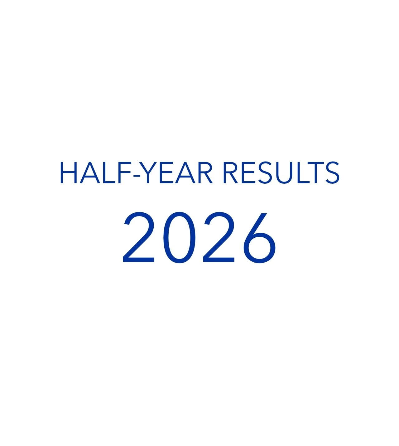 Half-year results 2026
