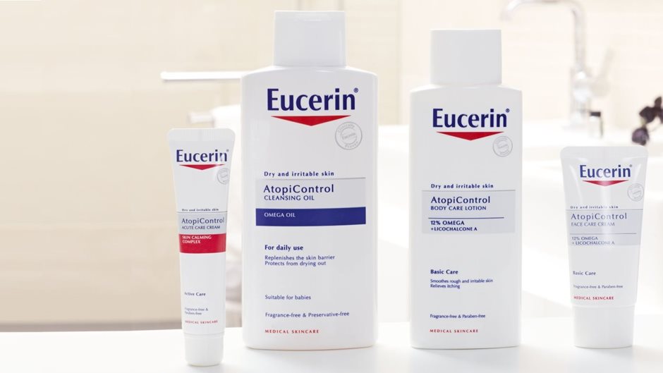 Eucerin bottles