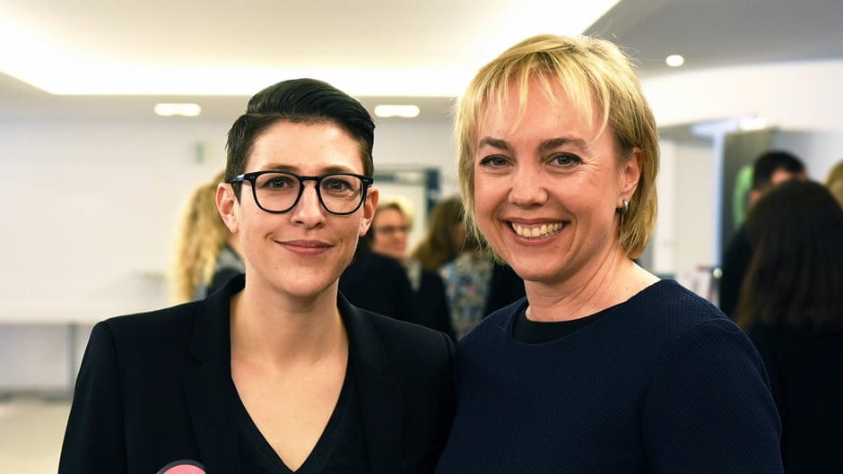 Anja Göppel (r.), Beiersdorf, and Verena Nikoleyczik (left)