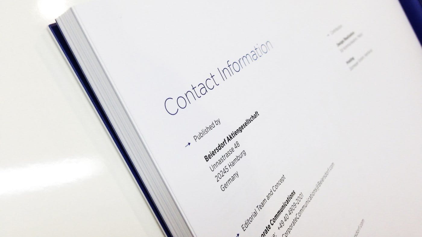Beiersdorf contact form