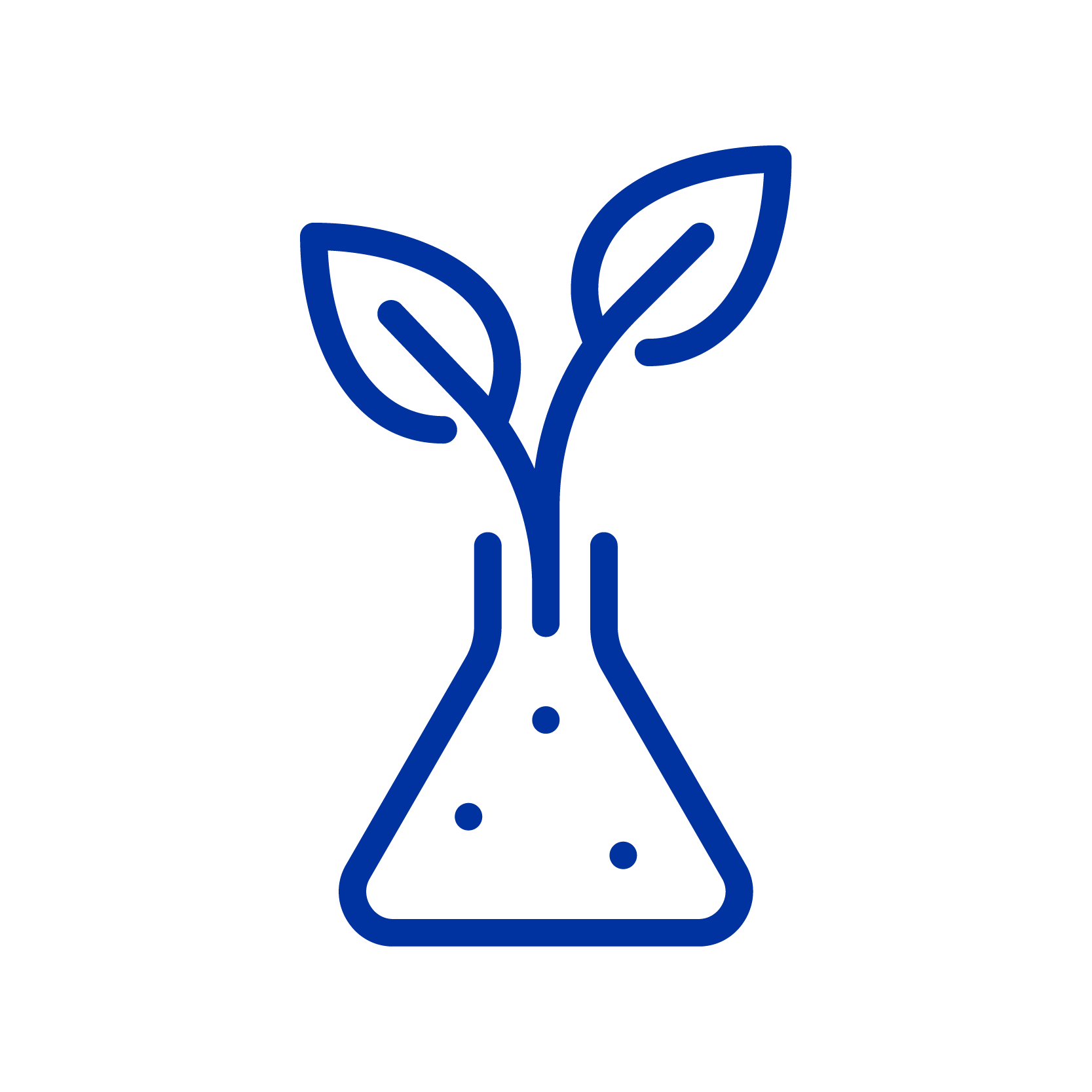 Plant in vase outline